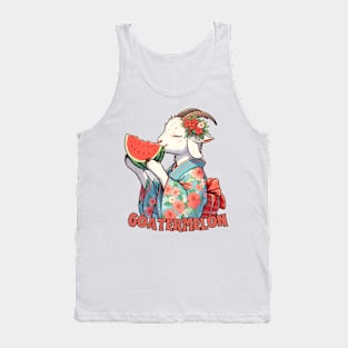 Watermelon goat Tank Top